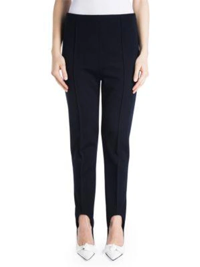 Shop Marni Wool Blend Stirrup Pants In Blue Black