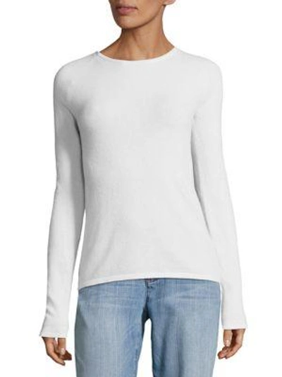 Shop Inhabit Long Sleeve Tee In Ice