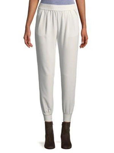 Shop Joie Mariner Crepe Trousers In Porcelain