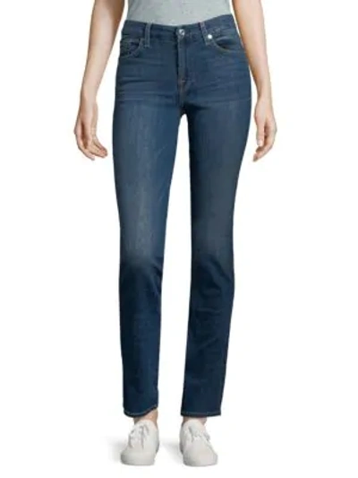 Shop 7 For All Mankind Faded Straight Jeans In Ellie