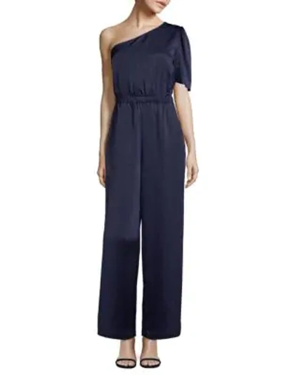 Shop Plenty By Tracy Reese One-shoulder Jumpsuit In Twilight