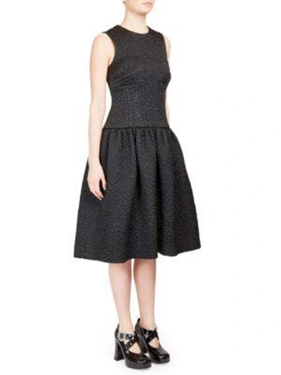 Shop Simone Rocha Sleeveless Solid Dress In Black