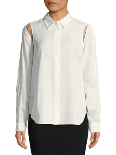 Shop Opening Ceremony Cape Sleeve Blouse In White