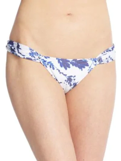 Shop Vix By Paula Hermanny Marin Loop Bikini Bottom In Blue