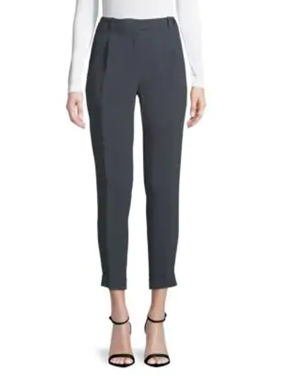 Shop Loro Piana Jari Silk Pleated Trousers In Shady