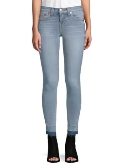 Shop True Religion Ankle-length Skinny Jeans In Light Blue