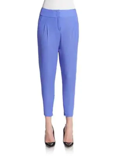 Shop Just Cavalli Tapered Harem Pants In Blue