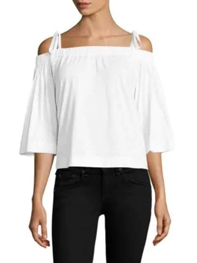 Shop Feel The Piece Sunset Off-the-shoulder Top In White