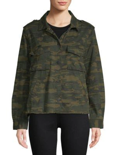 Shop Sanctuary In The Fray Camouflage Cotton Jacket