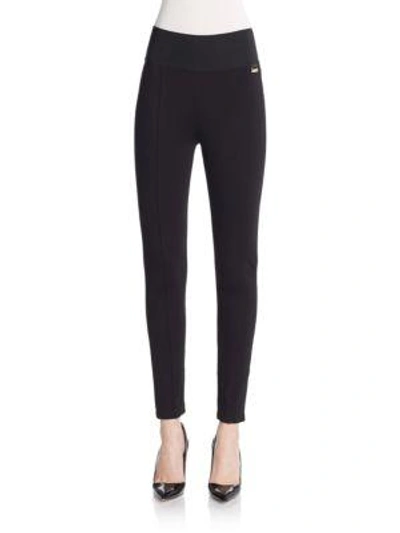 Shop Calvin Klein Women's Wide Waistband Leggings In Black