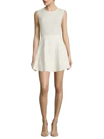 Shop Iro Lillie Jewelneck Sleeveless Dress In Off White