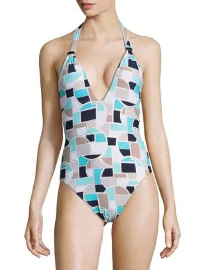 Shop Trina Turk Disco One-piece Swimsuit In Multicolor