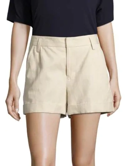 Shop Vince Slouchy Cuffed Shorts In Marzipan
