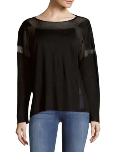 Shop Tom Ford Maglia Long Sleeve Top In Black