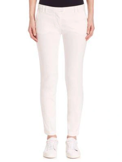 Shop Eleventy Pantalone Solid Pants In Ivory