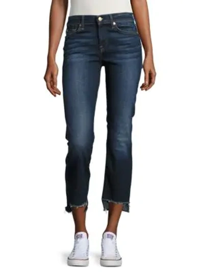 Shop 7 For All Mankind Step Hem Cropped Jean In Dark Paradise