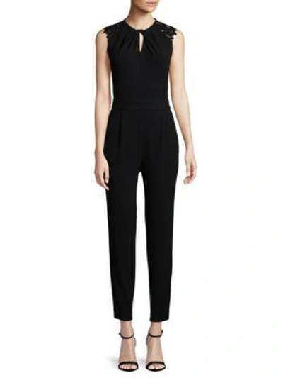 Shop Rebecca Taylor Lace Jumpsuit In Black