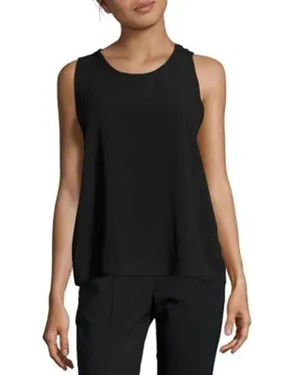 Shop Maje Sleeveless Solid Top In Black