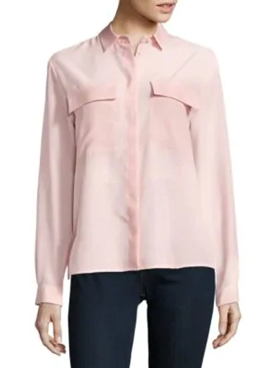 Shop Msgm Classic Button-down Shirt In Rosa