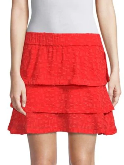 Shop Iro Zinnia Mini Skirt In Orange