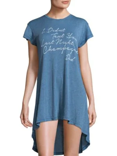 Shop Wildfox Front Graphic Pullover Dress In East Hampton