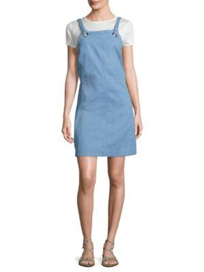 Shop Rag & Bone Suffolk Cotton Dress In Pale Blue