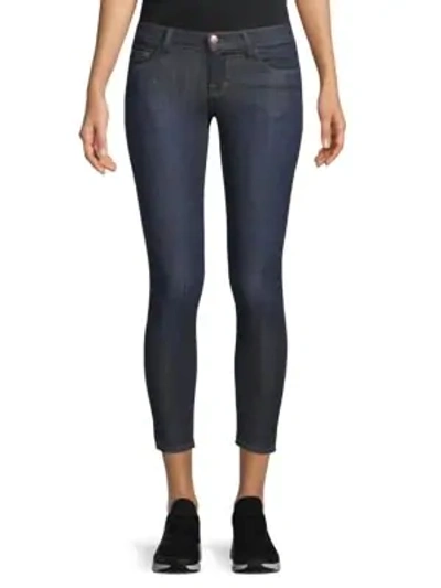 Shop J Brand Stretch Cropped Skinny Jeans In Navy