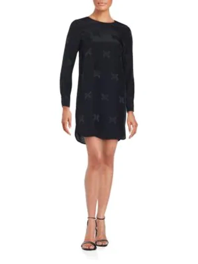 Shop Zadig & Voltaire Printed Silk & Lace Tunic In Black