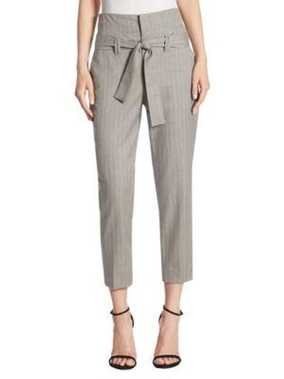 Shop Johanna Ortiz Luca Wool Pants In Grey