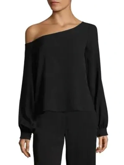 Shop A.l.c Nevia One Shoulder Top In Black