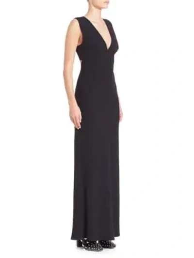 Shop Alexander Wang Solid Sleeveless Maxi Dress In Black