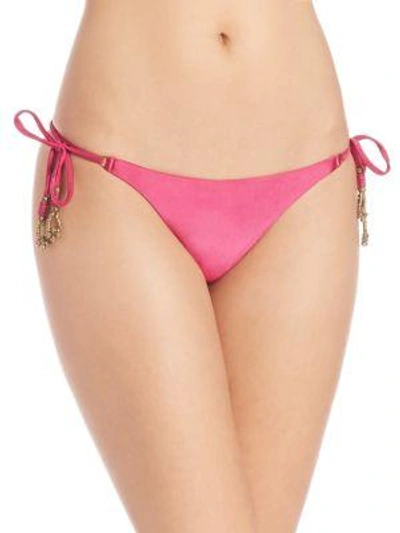 Shop Vix Swim Side-tie Bikini Bottom In Magenta