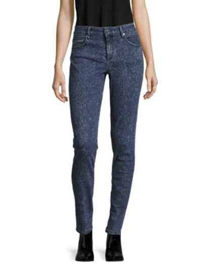 Shop Sandro Cotton-blend Washed Jeans In Denim