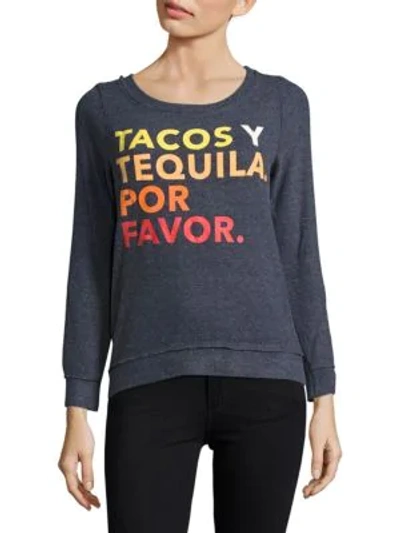 Shop Chaser Roundneck Graphic Pullover In Avalon