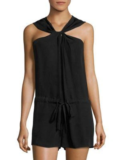 Shop Rag & Bone Roscoe Knotted Romper In Black