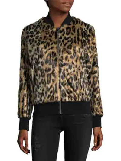 Shop Love Token Faux Fur Animal-print Jacket In Cheetah