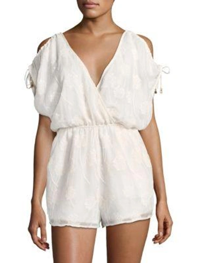 Shop 6 Shore Road Deck Cotton Romper In Moonlight