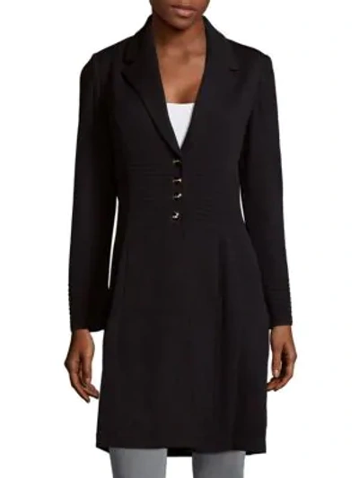 Shop St John Santana Ribbed Jacket In Black