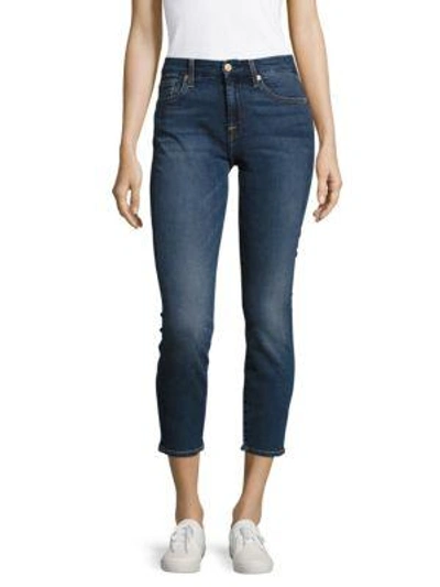 Shop 7 For All Mankind Karah Cropped Five-pocket Jeans In Addison Park