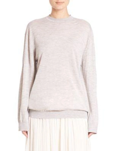 Shop Adam Lippes Cashmere-blend Pullover In Charcoal