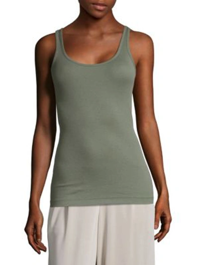 Shop Vince Pullover Tank Top In Sage