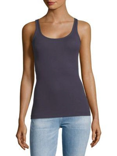 Shop Vince Pullover Tank Top In Plum