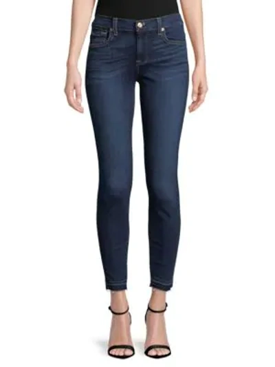 Shop 7 For All Mankind High-waist Skinny Jeans In Blue Overcrest