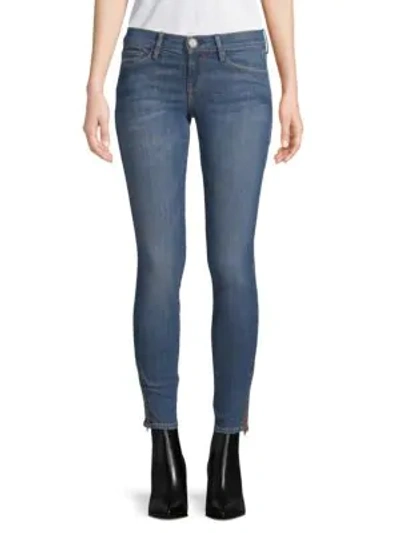 Shop Etienne Marcel Signature Zip Skinny Jeans In Light Blue
