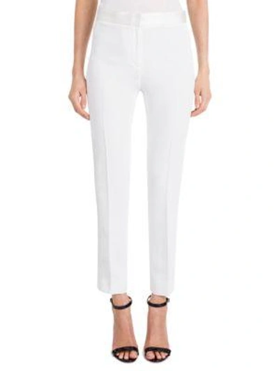 Shop Versace Slim Cady Tuxedo Pants In White