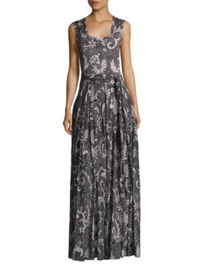 Shop Diane Von Furstenberg Pleated Silk Blend Gown In Serret