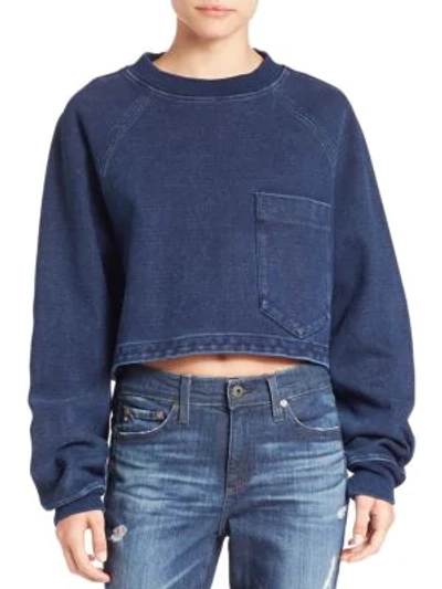 Shop Ag Indigo Capsule Collection By  Cubo Sweatshirt In Blue