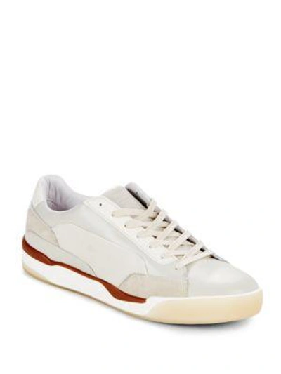 Shop Puma Round Toe Lace-up Sneakers In Grey