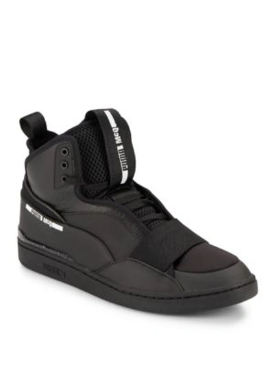 Shop Puma Lace-up Style Sneakers In Black