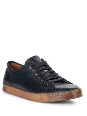 john varvatos leather sneakers